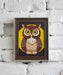 Night Owl WD308 5.9 x 7.9 inches Wizardi Diamond Painting Kit - Wizardi