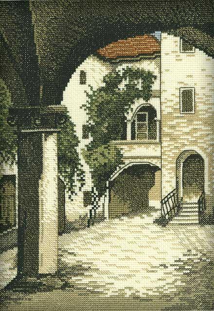 Old city R158 Counted Cross Stitch Kit - Wizardi