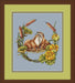 Otters in Water Lilies - PDF Cross Stitch Pattern - Wizardi