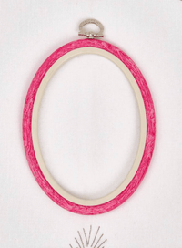 Oval Flexi Hoop Nurge 230-7 Pink - Wizardi