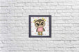 Owl Nika CS2374 7.9 x 7.9 inches Wizardi Diamond Painting Kit - Wizardi