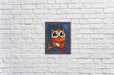 Owlet with Scarf WD2363 5.9 x 7.9 inches Wizardi Diamond Painting Kit - Wizardi