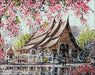 Pagoda WD129 18.9 x 14.9 inches Wizardi Diamond Painting Kit - Wizardi