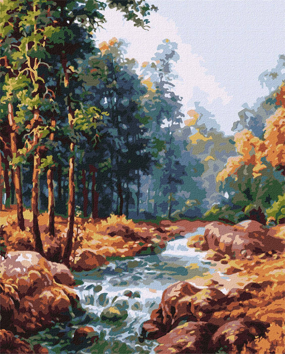 Painting by Numbers kit Carpathian watershed KHO2882 - Wizardi