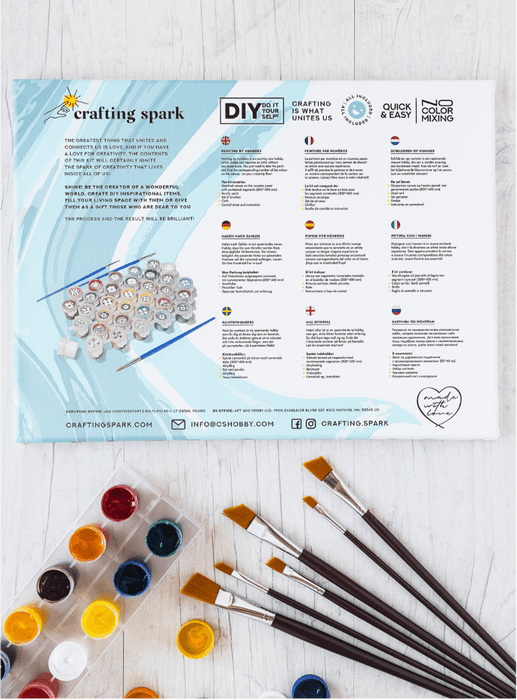 Painting by Numbers kit Crafting Spark Celebration Poly Wolf P004 19.69 x 15.75 in - Wizardi