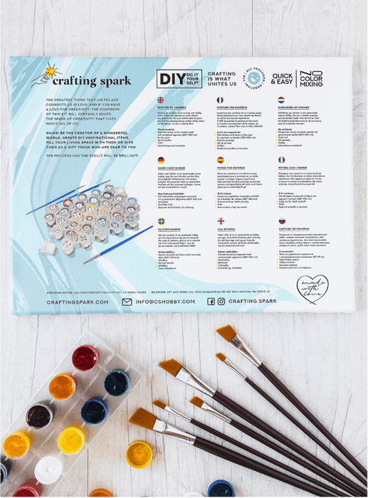 Painting by Numbers kit Crafting Spark Celebration Tropical Composition R019 19.69 x 15.75 in - Wizardi