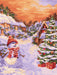 Painting by Numbers kit Crafting Spark Christmas Village L047 19.69 x 15.75 in - Wizardi