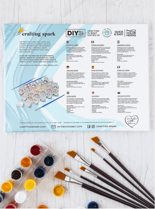 Painting by Numbers kit Crafting Spark Fox R037 19.69 x 15.75 in - Wizardi