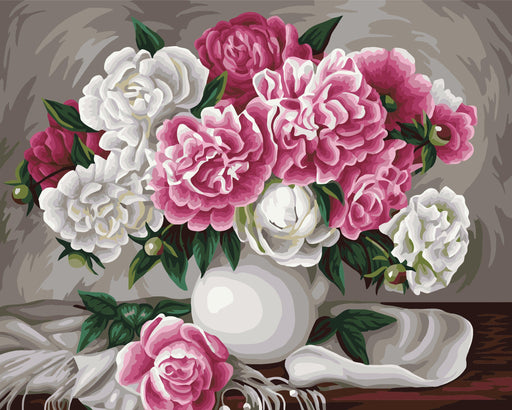 Pink Rose Diamond Painting Set by Crafting Spark . Flower Bouquet