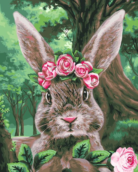 Painting by Numbers kit Crafting Spark Rabbit from Alice in Wonderland H105 19.69 x 15.75 in - Wizardi
