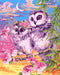 Painting by Numbers kit Crafting Spark Tender Owls H103 19.69 x 15.75 in - Wizardi