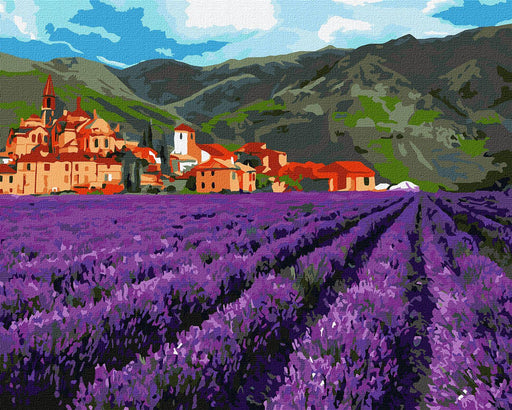 Painting by Numbers kit Mountain lavender KHO2216 - Wizardi