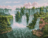 Painting by Numbers kit Scenic waterfall KHO2878 - Wizardi