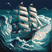Painting by Numbers kit Storm on the sea KHO2775 - Wizardi