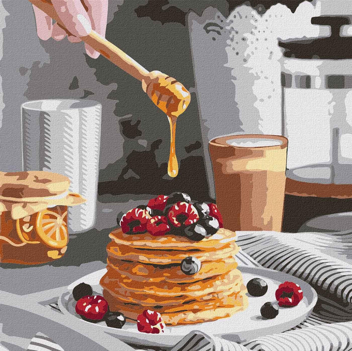 Painting by Numbers kit Sweet pancakes KHO5618 - Wizardi