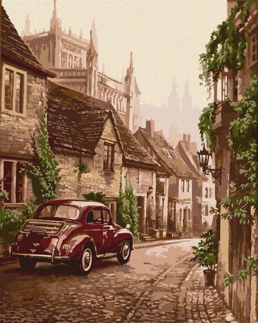 Painting by Numbers kit The old Town KHO3632 - Wizardi