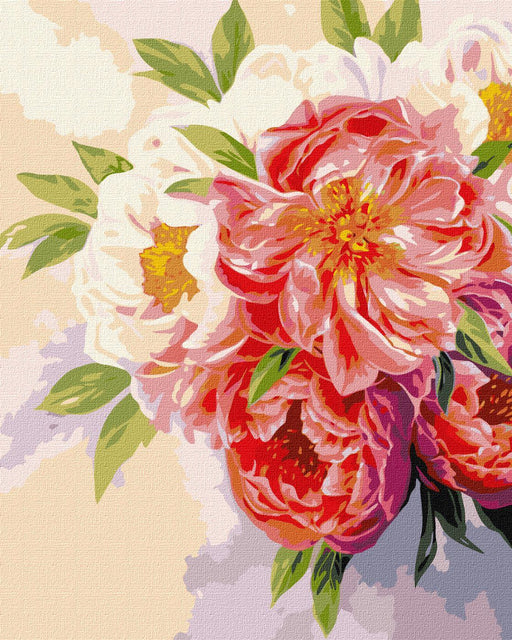 Painting by Numbers kit The peony mood KHO3117 - Wizardi