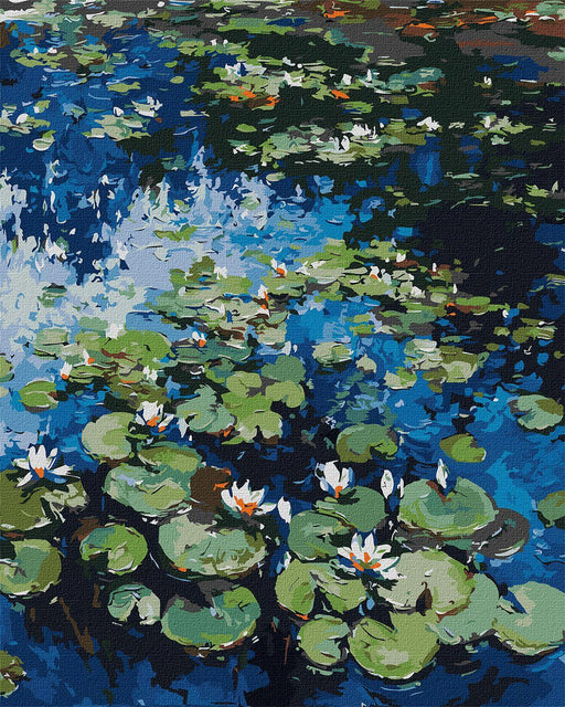 Painting by Numbers kit Water lilies KHO2858 - Wizardi