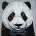 Panda with Bow Tie CS2466 7.9 x 7.9 inches Crafting Spark Diamond Painting Kit - Wizardi