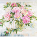 Peonies by the window 2-51 Counted Cross-Stitch Kit - Wizardi