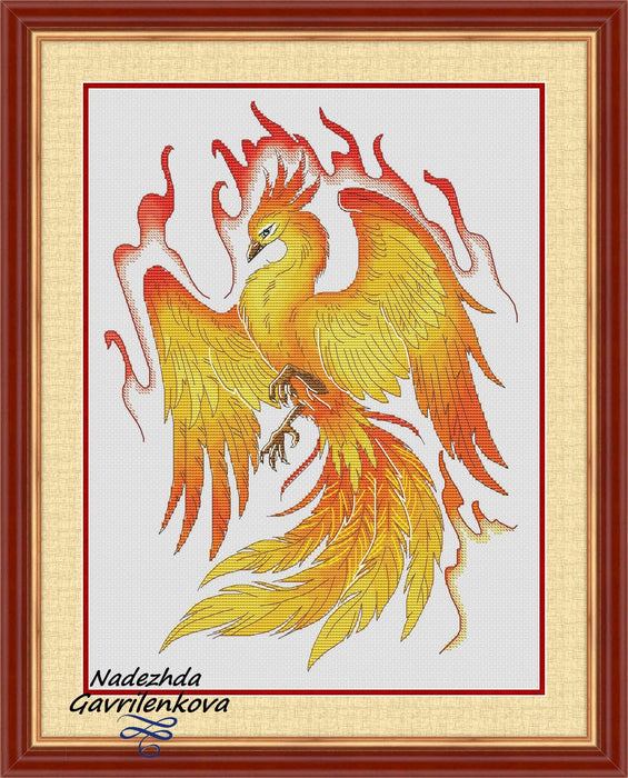 Phoenix - PDF Counted Cross Stitch Pattern - Wizardi