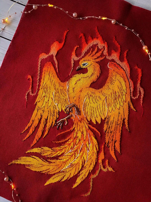 Phoenix - PDF Counted Cross Stitch Pattern - Wizardi