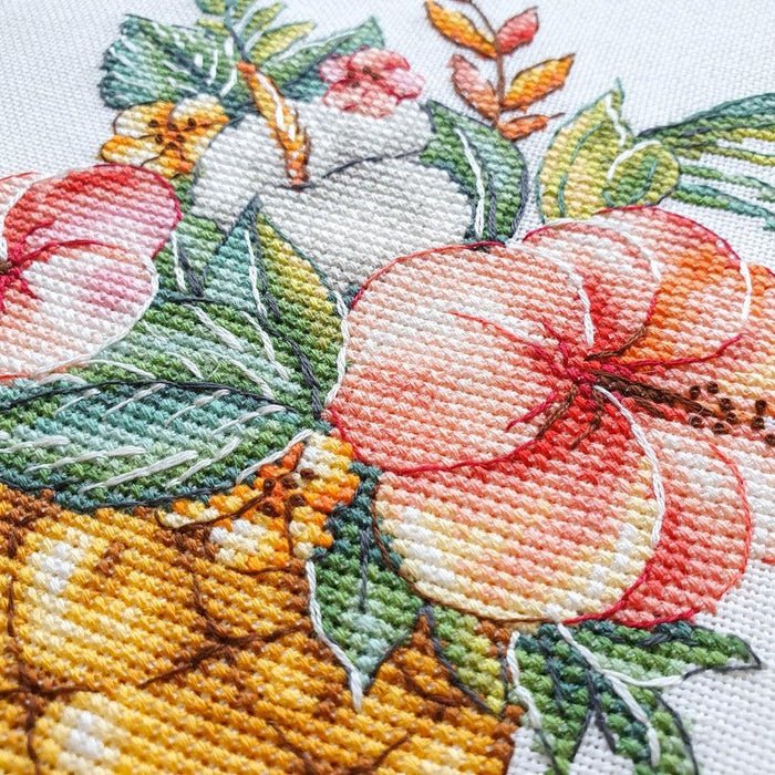 Pineapple Cross stitch pattern Flowers Cross Stitch pdf Modern cross stitch pattern Tropical Aloha cross stitch Counted cross stitch Fruit - Wizardi