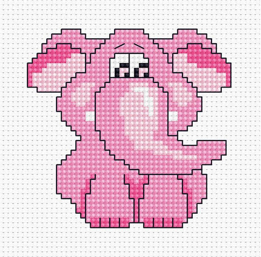 Pink Elephant B042L Counted Cross-Stitch Kit - Wizardi