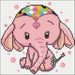 Pink Elephant CS2480 7.9 x 7.9 inches Crafting Spark Diamond Painting Kit - Wizardi