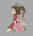Pink Fairy. Peonies - Free PDF Cross Stitch Pattern - Wizardi
