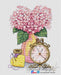 Pink Hydrangea - PDF Cross Stitch Pattern - Wizardi