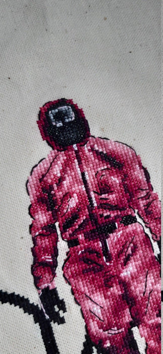 Pink Soldier - Free PDF Cross Stitch Pattern - Wizardi