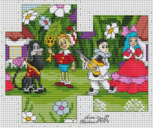 Pinocchio - PDF Cross Stitch Pattern - Wizardi