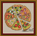 Pizza Free Pattern - PDF Cross Stitch Pattern - Wizardi
