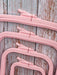 Plastic Square Hoop Nurge 170-12 Pastel Pink - Wizardi