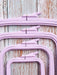 Plastic Square Hoop Nurge 170-13 Pastel Lilac - Wizardi