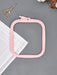 Plastic Square Hoop Nurge 170-14 Pastel Pink - Wizardi