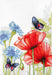 Poppies and Butterflies BU4018L Counted Cross-Stitch Kit - Wizardi