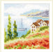 Poppies at the Sea 0-199 Counted Cross-Stitch Kit - Wizardi