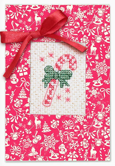 Post Card SP-41L Christmas Card Counted Cross-Stitch Kit - Wizardi