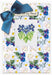 Post Card SP-42L Blue Pansies Card Counted Cross-Stitch Kit - Wizardi