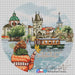Prague. Charles Bridge - PDF Cross Stitch Pattern - Wizardi