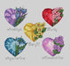 Precious Hearts - PDF Cross Stitch Pattern - Wizardi