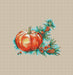 Pumpkin and Sea Buckthorn - PDF Cross Stitch Pattern - Wizardi