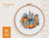 Pumpkins Cross stitch pattern, Cozy Modern Cross Stitch Chart, Autumn cross stitch pattern PDF, DIY wall decor, Fall cross stitch design - Wizardi
