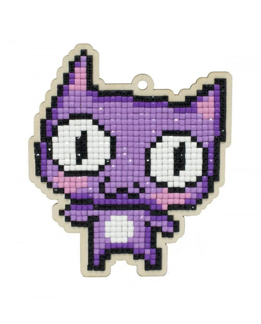 Purple Cat WWP363 Diamond Painting on Plywood Kit - Wizardi