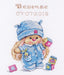 Rabbit Mi Baby Boy 0-187 Counted Cross-Stitch Kit - Wizardi