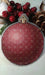 Red Christmas Ball. Plastic Canvas - PDF Cross Stitch Pattern - Wizardi