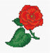 Red Flower B019L Counted Cross-Stitch Kit - Wizardi
