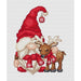 Reindeer Christmas gnome - PDF Cross Stitch Pattern - Wizardi